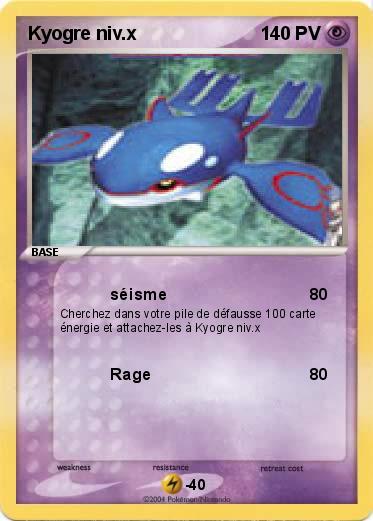 Pokemon Kyogre niv.x                                                                                                    