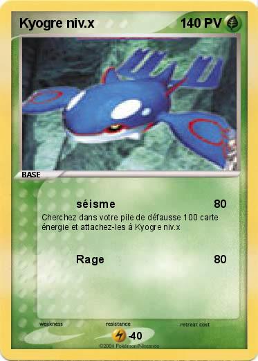 Pokemon Kyogre niv.x                                                                                                    