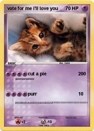 Pokemon vote for me i'll love you