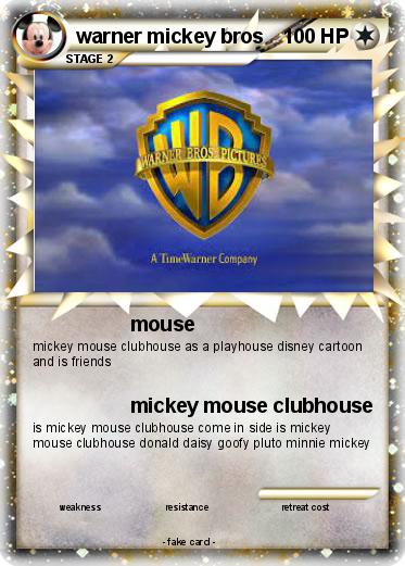 Pokemon warner mickey bros