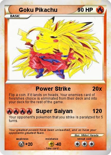 Pokemon Goku Pikachu