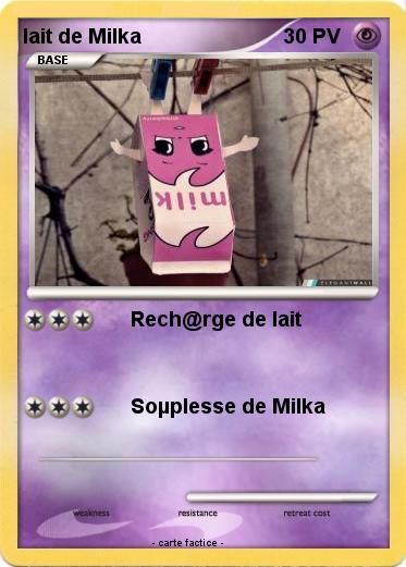 Pokemon lait de Milka