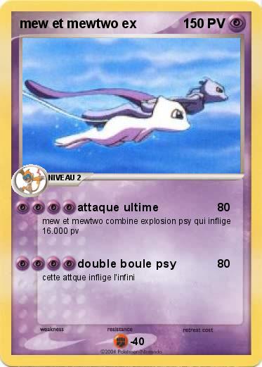 Pokemon mew et mewtwo ex