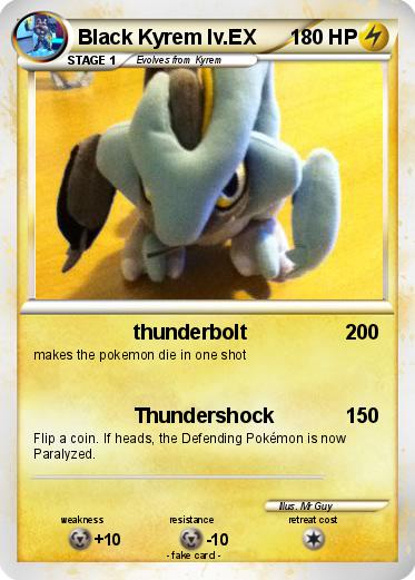 Pokemon Black Kyrem lv.EX