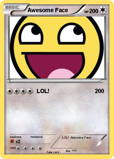 Pokemon Awesome Face