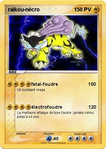 Pokemon raikou-nécro