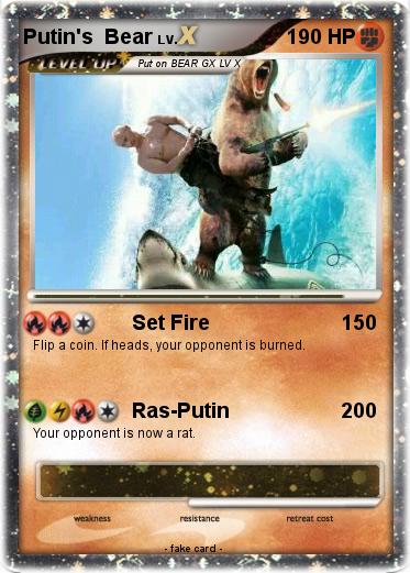 Pokemon Putin's  Bear