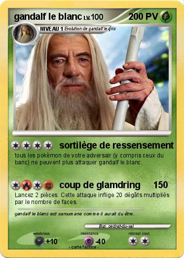 Pokemon gandalf le blanc