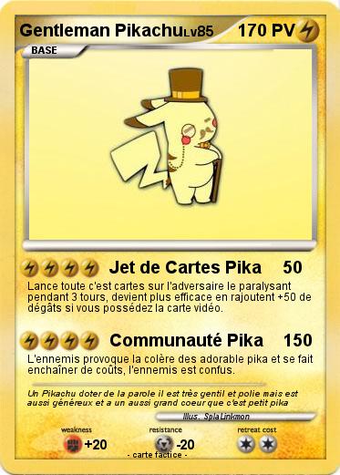 Pokemon Gentleman Pikachu