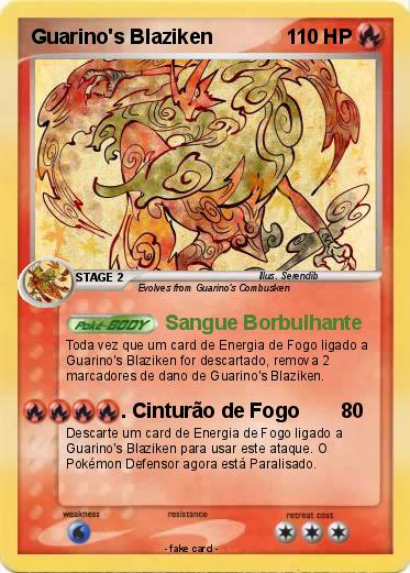 Pokemon Guarino's Blaziken