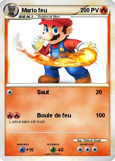 Pokemon Mario feu