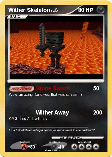 Pokemon Wither Skeleton