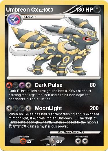 Pokemon Umbreon Gx