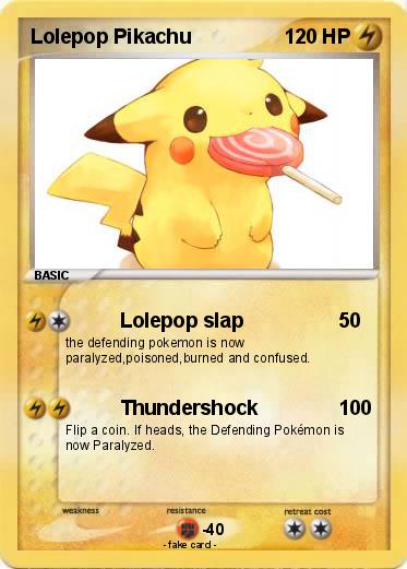 Pokemon Lolepop Pikachu