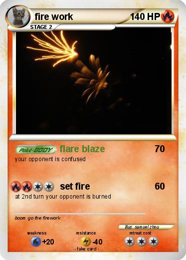 Pokemon fire work