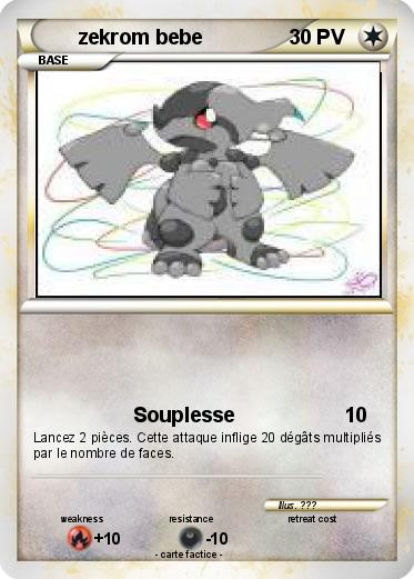 Pokemon zekrom bebe