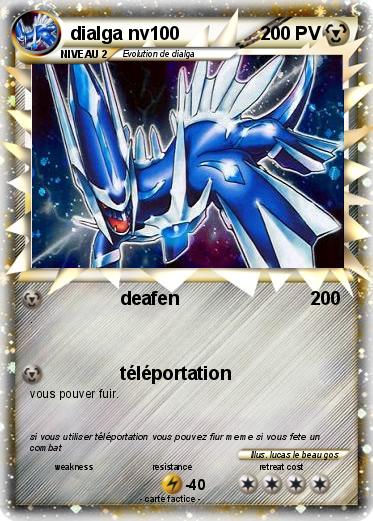 Pokemon dialga nv100