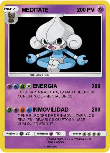 Pokemon MEDITATE