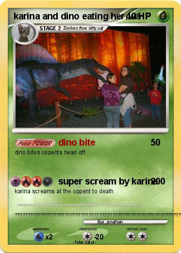 Pokemon karina and dino eating her
