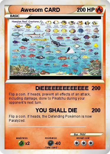 Pokemon Awesom CARD