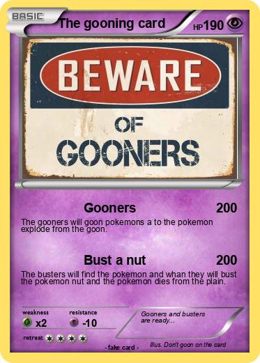 Pokemon The gooning card