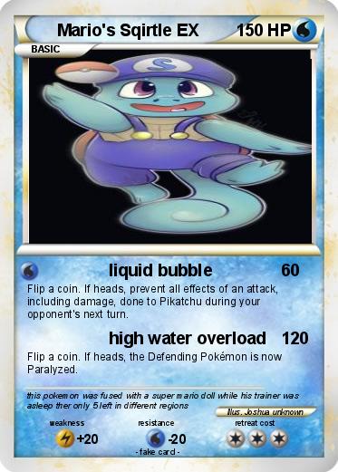 Pokemon Mario's Sqirtle EX