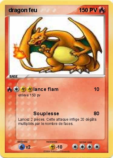 Pokemon dragon feu 