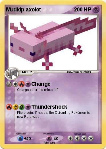Pokemon Mudkip axolot