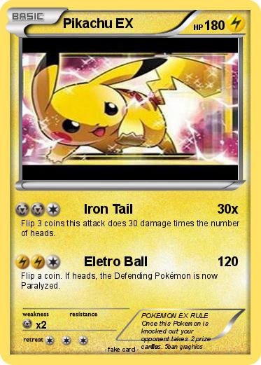 Pokemon Pikachu EX