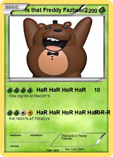 Pokemon Is that Freddy Fazbear?