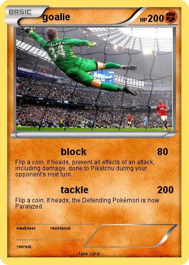 Pokemon goalie