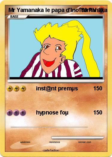 Pokemon Mr Yamanaka le papa d'Ino Yamanaka