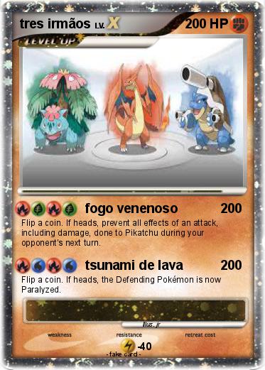 Pokemon tres irmãos