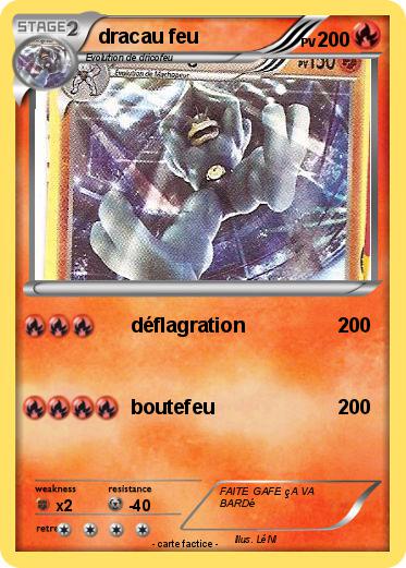 Pokemon dracau feu