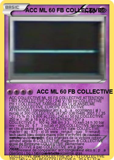 Pokemon ACC ML 60 FB COLLECTIVE