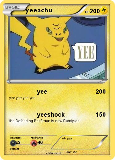 Pokemon yeeachu