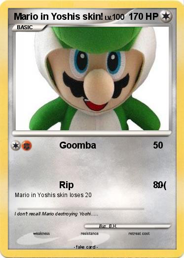 Pokemon Mario in Yoshis skin!