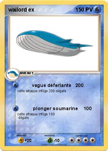 Pokemon wailord ex 