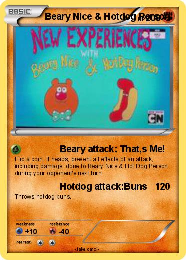 Pokemon Beary Nice & Hotdog Person