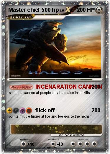 Pokemon Master chief 500 hp