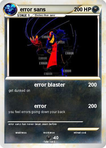 Pokemon error sans