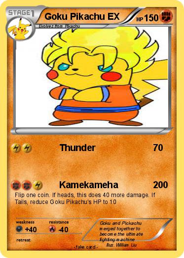 Pokemon Goku Pikachu EX