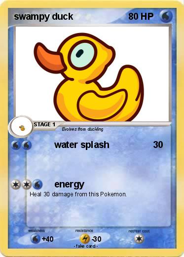 Pokemon swampy duck