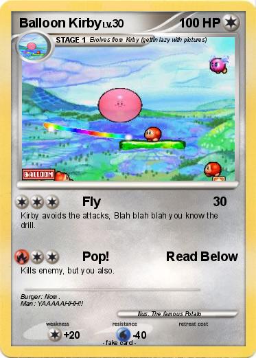 Pokemon Balloon Kirby