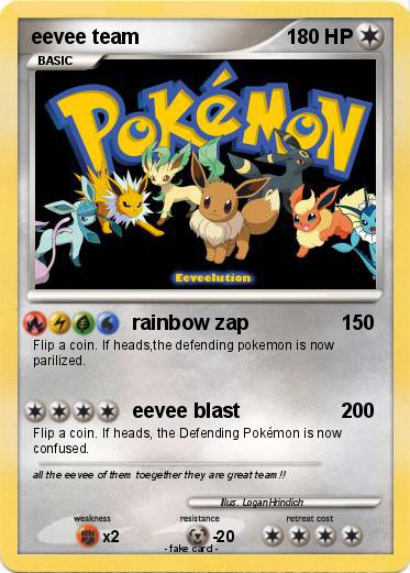 Pokemon eevee team