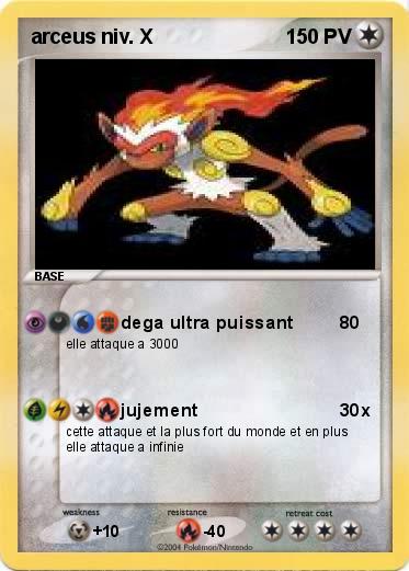 Pokemon arceus niv. X