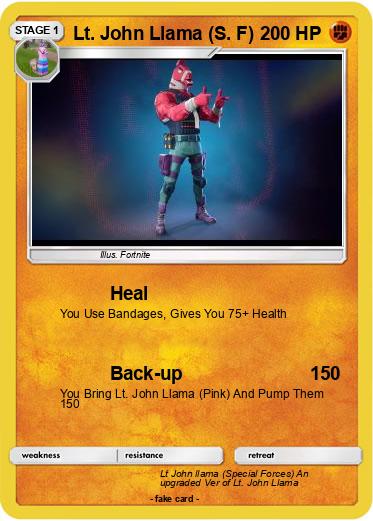 Pokemon Lt. John Llama (S. F)
