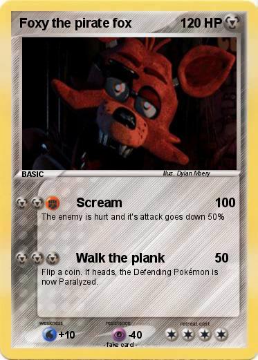 Pokemon Foxy the pirate fox