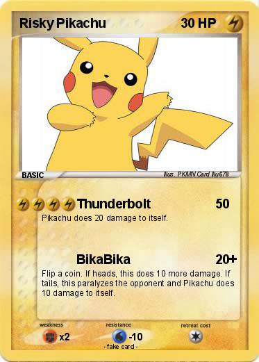 Pokemon Risky Pikachu