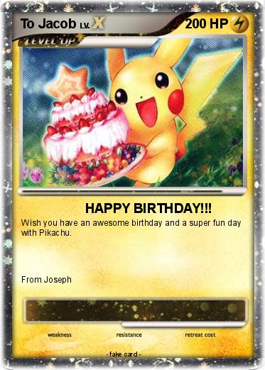 Pokemon To Jacob
